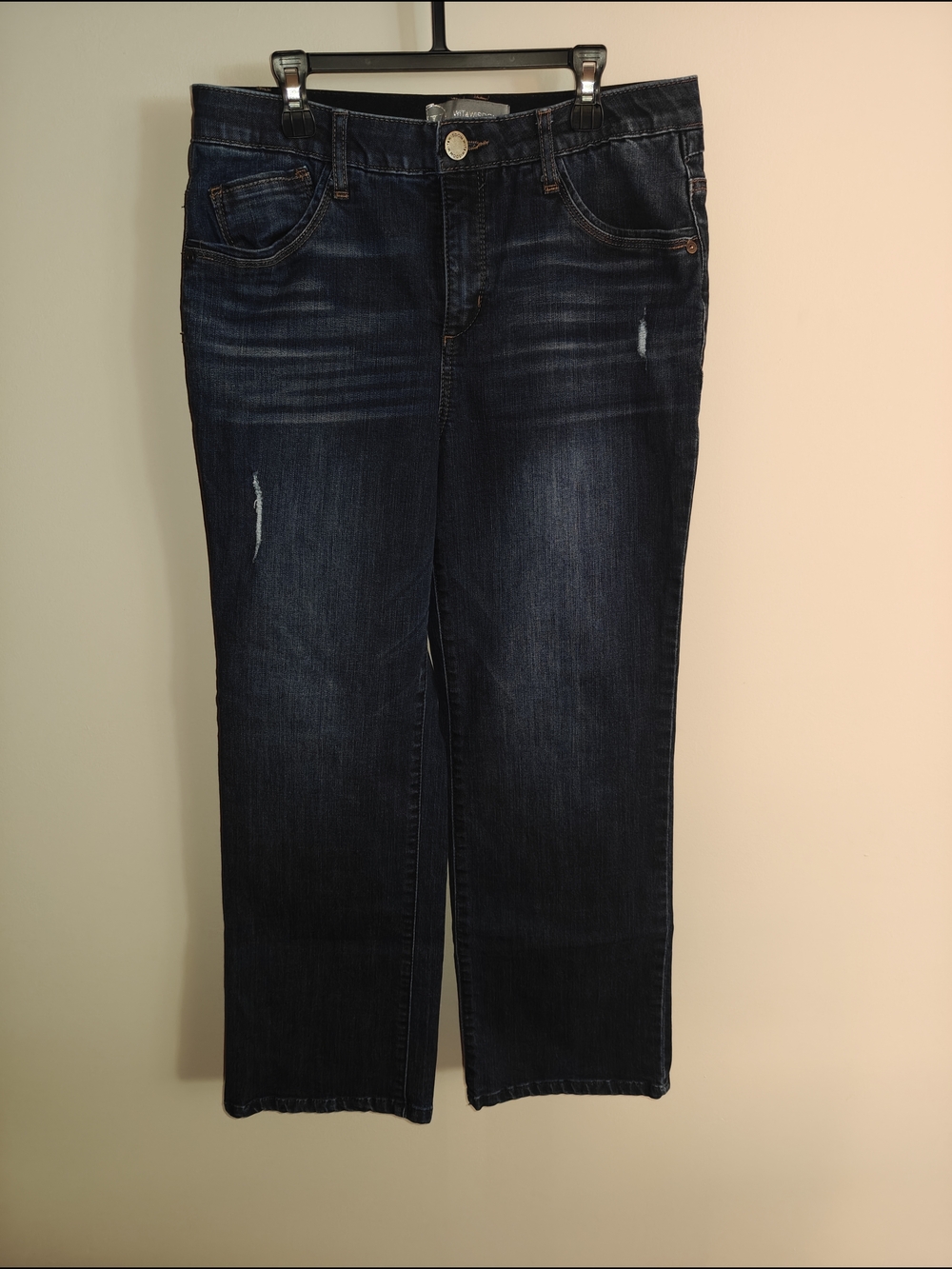 Wit and Wisdom Women's Dark Blue Straight Leg Jeans